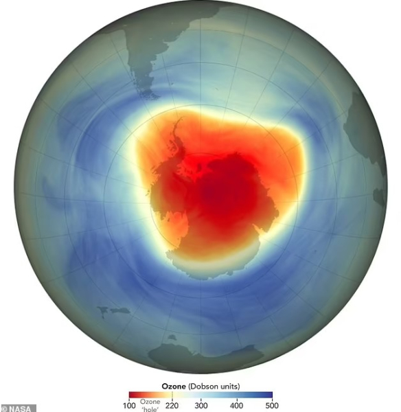 антарктида озоновая дыра