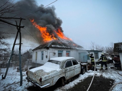 На Яготинщині вогонь охопив житловий будинок (ФОТО)